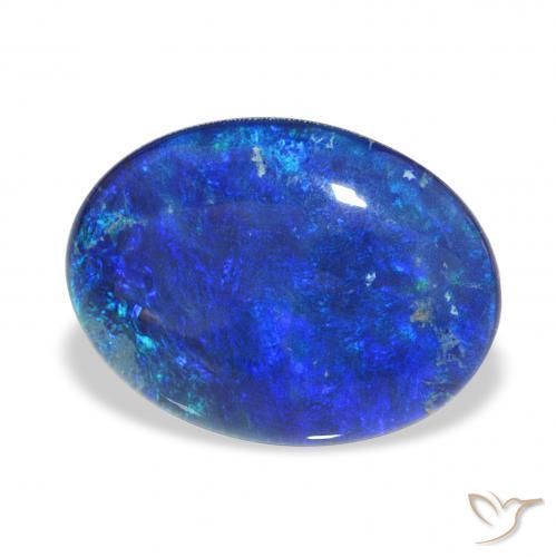 Triplet d'opale Multicolore naturelle ovale, 5.72 ct, Opaque