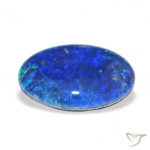 Triplet d'opale Multicolore naturelle ovale, 5.72 ct, Opaque