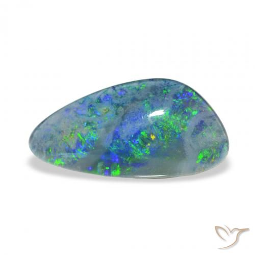 4.12ct Multicolore Triplet d'opale, Fantaisie, Opaque