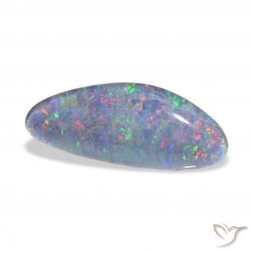 Triplet d'opale Multicolore naturelle Fantaisie, 7.89 ct, Opaque