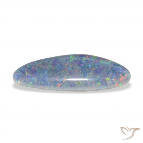 Triplet d'opale Multicolore naturelle Fantaisie, 7.89 ct, Opaque