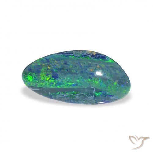 Triplet d'opale Multicolore naturelle Fantaisie, 2.52 ct, Opaque