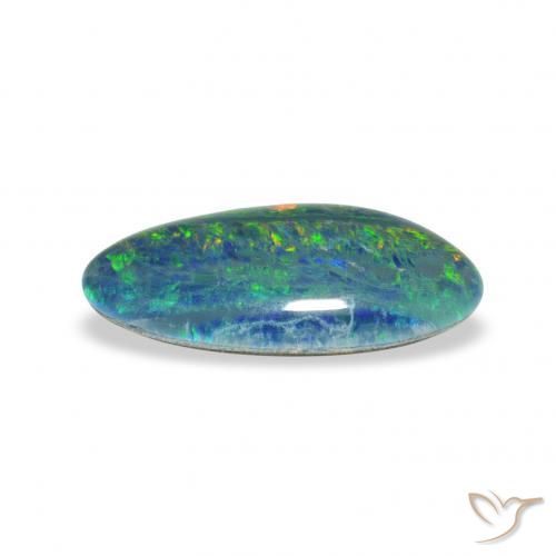 Triplet d'opale Multicolore naturelle Fantaisie, 2.52 ct, Opaque