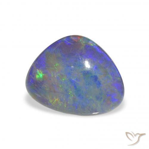 Triplet d'opale Multicolore naturelle Fantaisie, 4.02 ct, Opaque