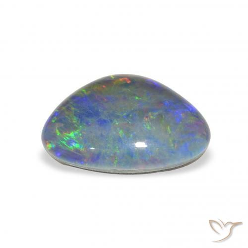 Triplet d'opale Multicolore naturelle Fantaisie, 4.02 ct, Opaque