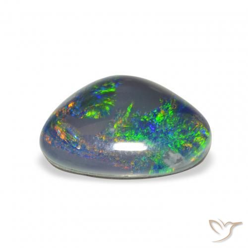 Triplet d'opale Multicolore naturelle Fantaisie, 4.00 ct, Opaque