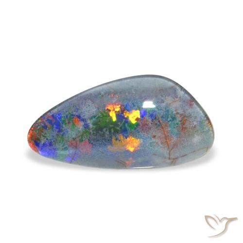 3.56ct Multicolore Triplet d'opale Pierres précieuses, Fantaisie, Opaque