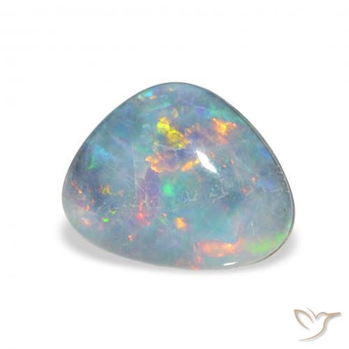 Triplet d'opale Multicolore naturelle Fantaisie, 4.46 ct, Opaque