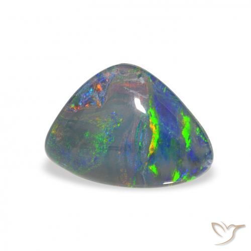 Triplet d'opale Multicolore naturelle Fantaisie, 2.49 ct, Opaque