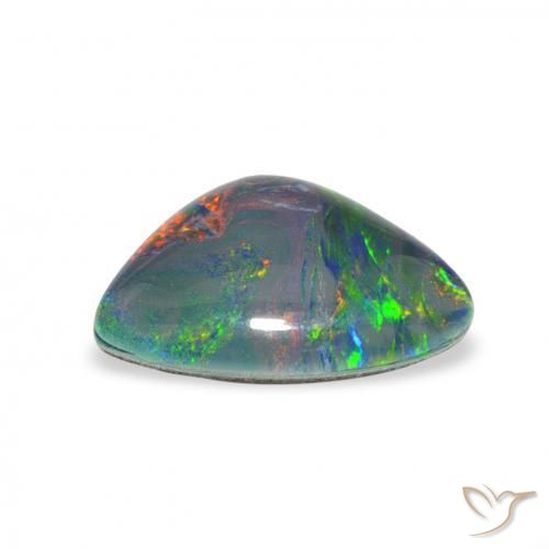 Triplet d'opale Multicolore naturelle Fantaisie, 2.49 ct, Opaque