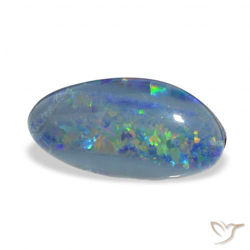 Triplet d'opale Multicolore naturelle Fantaisie, 3.60 ct, Opaque