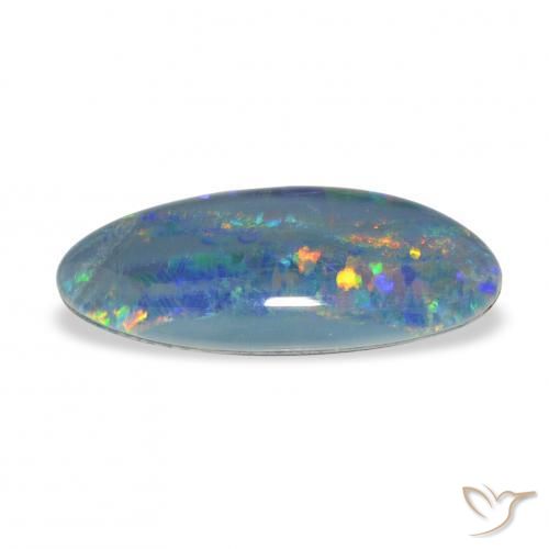 Triplet d'opale Multicolore naturelle Fantaisie, 3.60 ct, Opaque