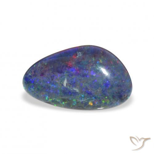 Triplet d'opale Multicolore naturelle Fantaisie, 3.30 ct, Opaque