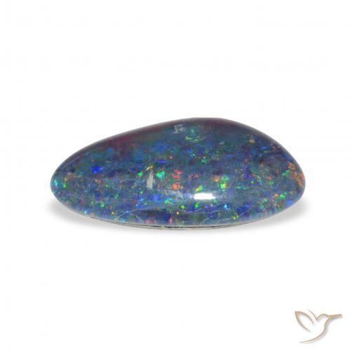 Triplet d'opale Multicolore naturelle Fantaisie, 3.30 ct, Opaque