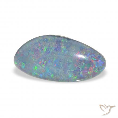Triplet d'opale Multicolore naturelle Fantaisie, 3.66 ct, Opaque