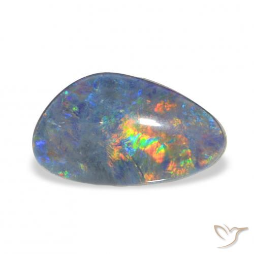 3.36ct Multicolore Triplet d'opale, Fantaisie, Opaque