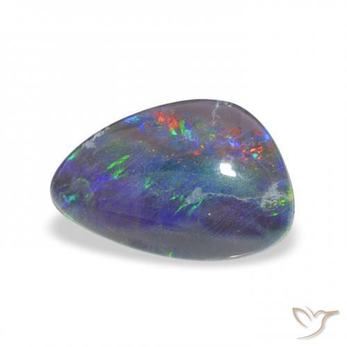 Triplet d'opale Multicolore naturelle Fantaisie, 2.19 ct, Opaque