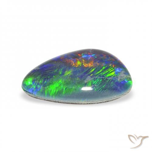 Triplet d'opale Multicolore naturelle Fantaisie, 2.19 ct, Opaque