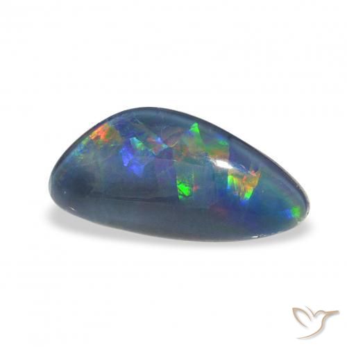 Triplet d'opale Multicolore naturelle Fantaisie, 1.89 ct, Opaque