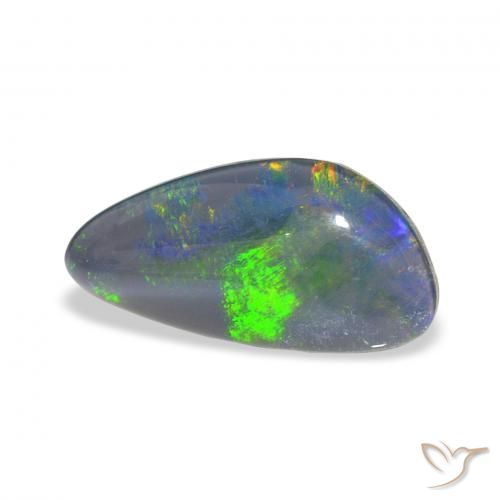 Triplet d'opale Multicolore naturelle Fantaisie, 4.24 ct, Opaque