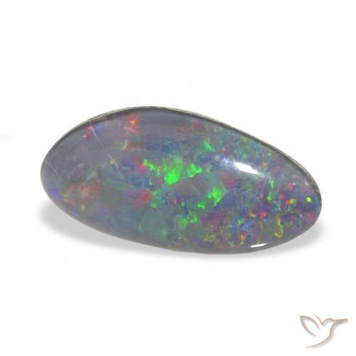 Triplet d'opale Multicolore naturelle Fantaisie, 3.28 ct, Opaque