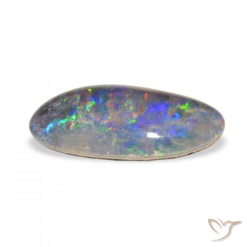 Triplet d'opale Multicolore naturelle Fantaisie, 3.72 ct, Opaque