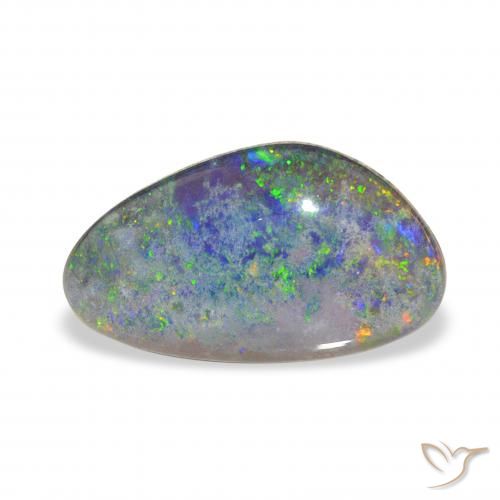 Triplet d'opale Multicolore naturelle Fantaisie, 3.81 ct, Opaque