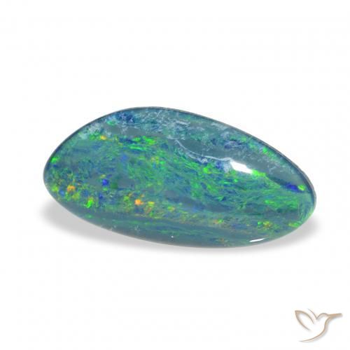 Triplet d'opale Multicolore naturelle Fantaisie, 2.48 ct, Opaque