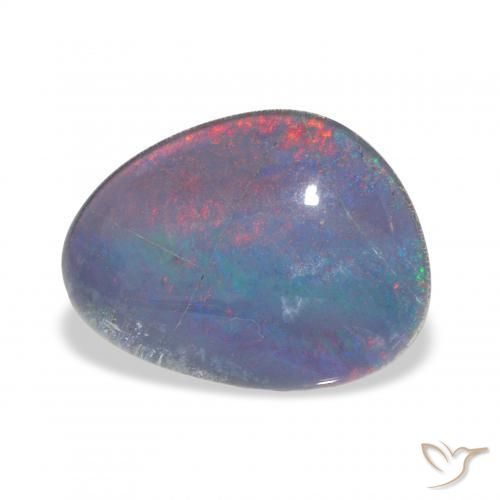 Triplet d'opale Multicolore naturelle Fantaisie, 6.65 ct, Opaque
