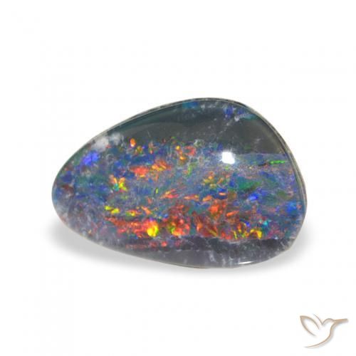 Triplet d'opale Multicolore naturelle Fantaisie, 1.73 ct, Opaque