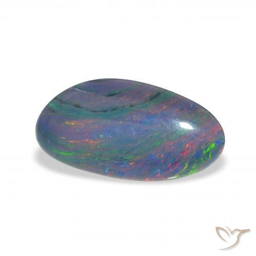 Triplet d'opale Multicolore naturelle Fantaisie, 3.49 ct, Opaque