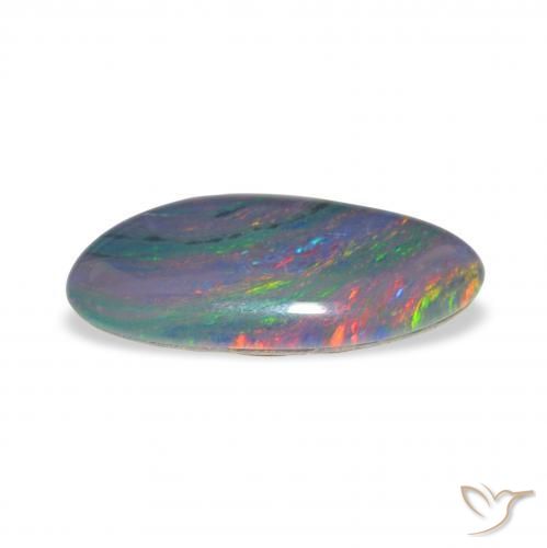 Triplet d'opale Multicolore naturelle Fantaisie, 3.49 ct, Opaque