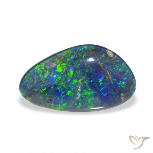 3.32ct Multicolore Triplet d'opale, Fantaisie, Opaque