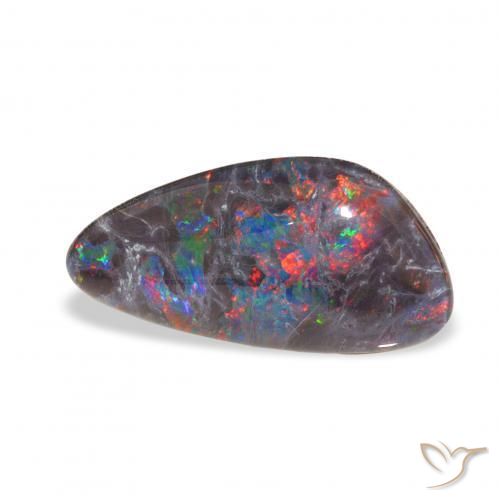 Triplet d'opale Multicolore naturelle Fantaisie, 4.04 ct, Opaque