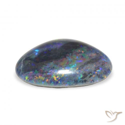 Triplet d'opale Multicolore naturelle Fantaisie, 6.63 ct, Opaque