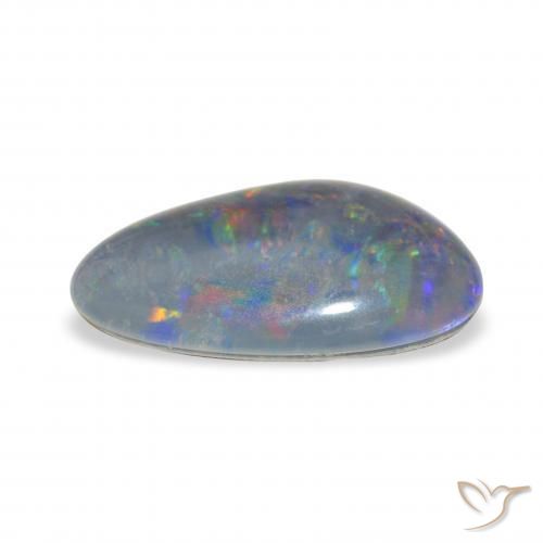 Triplet d'opale Multicolore naturelle Fantaisie, 3.26 ct, Opaque