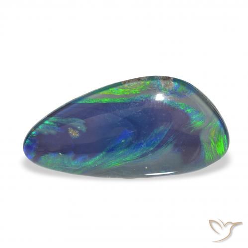 Triplet d'opale Multicolore naturelle Fantaisie, 3.63 ct, Opaque