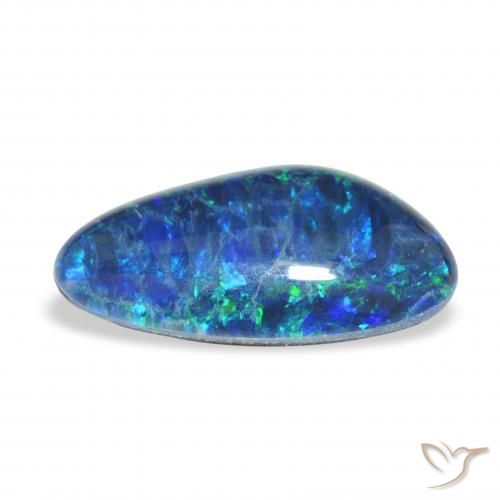 Triplet d'opale Multicolore naturelle Fantaisie, 3.67 ct, Opaque