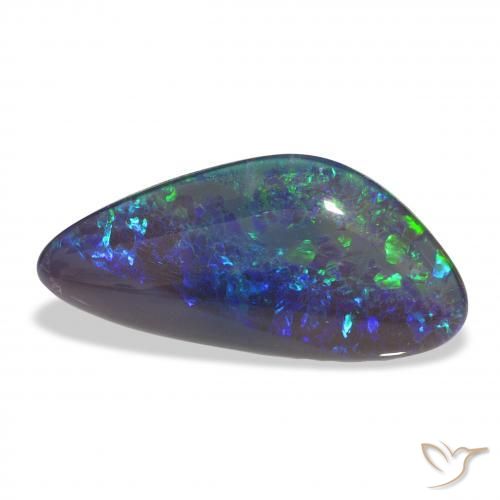 Triplet d'opale Multicolore naturelle Fantaisie, 7.68 ct, Opaque
