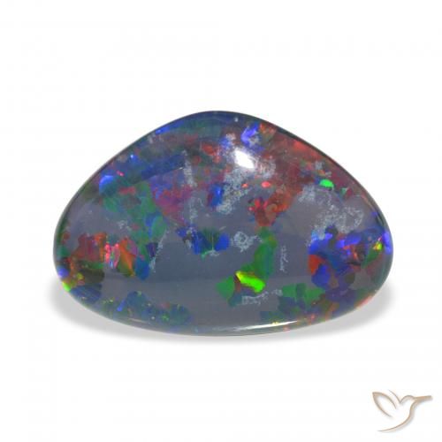 Triplet d'opale Multicolore naturelle Fantaisie, 6.50 ct, Opaque