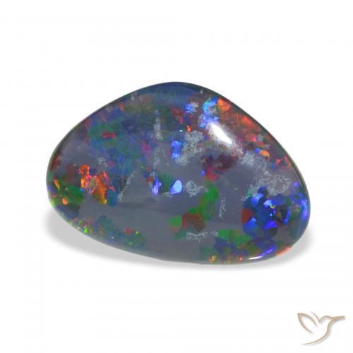 Triplet d'opale Multicolore naturelle Fantaisie, 6.50 ct, Opaque