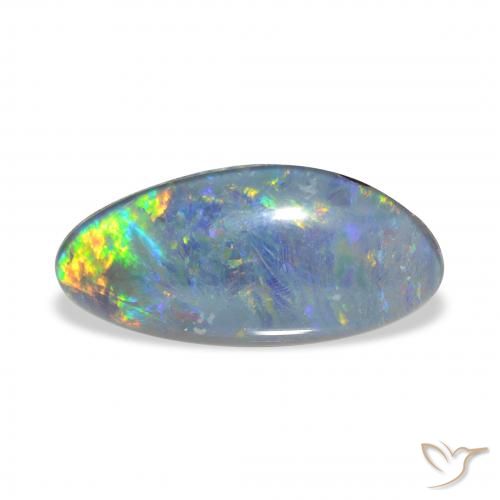 Triplet d'opale Multicolore naturelle Fantaisie, 3.48 ct, Opaque