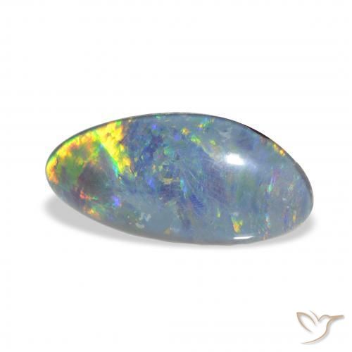 Triplet d'opale Multicolore naturelle Fantaisie, 3.48 ct, Opaque