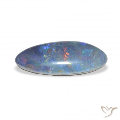 Triplet d'opale Multicolore naturelle Fantaisie, 3.48 ct, Opaque