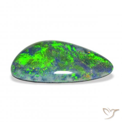 Triplet d'opale Multicolore naturelle Fantaisie, 7.02 ct, Opaque