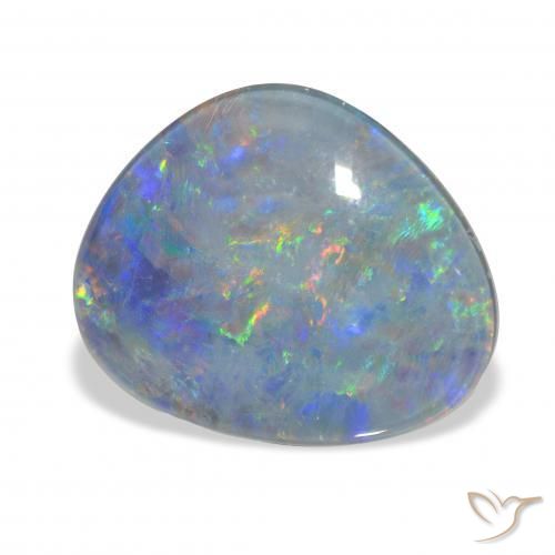 Triplet d'opale Multicolore naturelle Fantaisie, 8.11 ct, Opaque