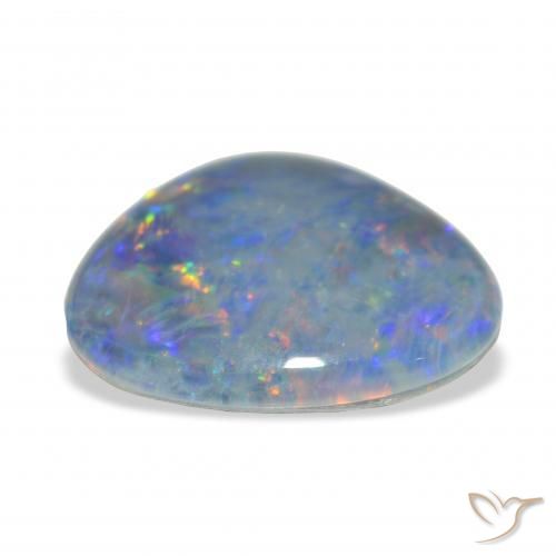 Triplet d'opale Multicolore naturelle Fantaisie, 8.11 ct, Opaque