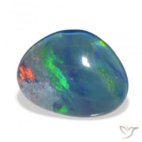 Triplet d'opale Multicolore naturelle Fantaisie, 8.32 ct, Opaque