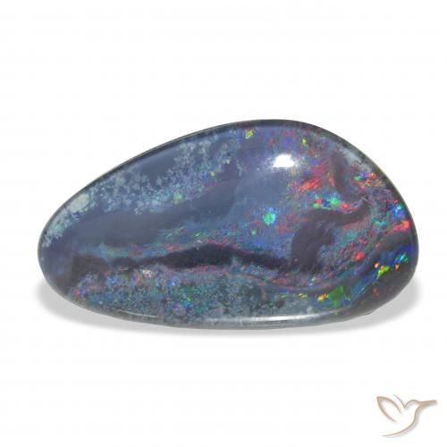 Triplet d'opale Multicolore naturelle Fantaisie, 8.92 ct, Opaque