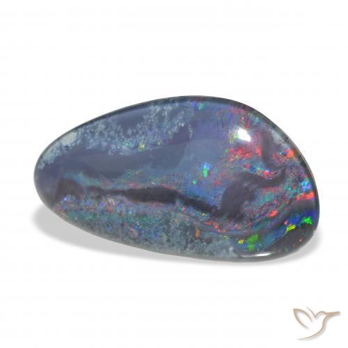 Triplet d'opale Multicolore naturelle Fantaisie, 8.92 ct, Opaque